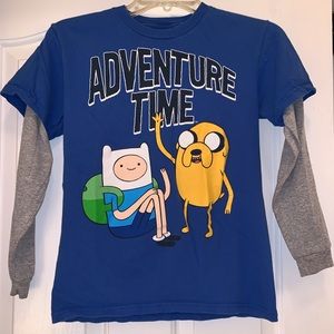 Blue graphic T-shirt